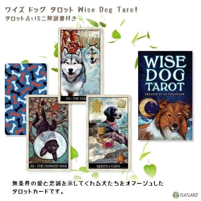 ワイズ ドッグ タロット Wise Dog Tarot タロット占い方 日本語解説書付き FLATLAN...
