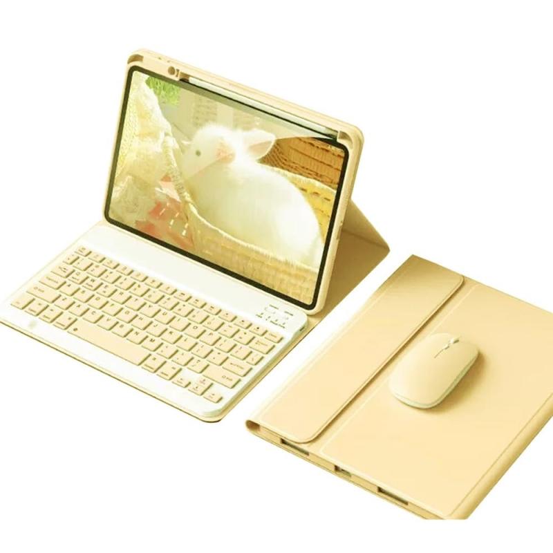 マウス付き iPad 10/11世代 Air Pro Mini キーボードケース おしゃれ かわいい カラーキーボード マグネット分離式 アイパッド エア プロ カバー ビジネス 学生 レディース 女性 人気