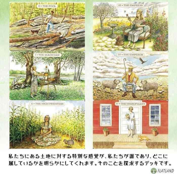 パストラル タロット Pastoral Tarot タロット占い方 日本語解説書付き FLATLAND ...