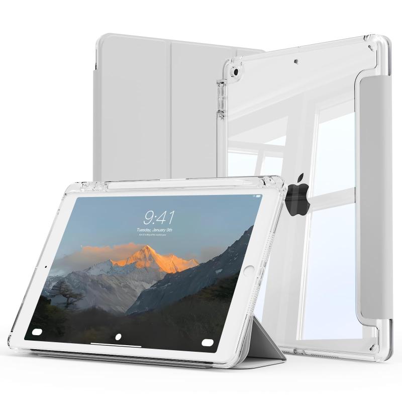 SQQSOOZ iPad 9/8/7世代 透明 ケース スリム クリア-（14210）