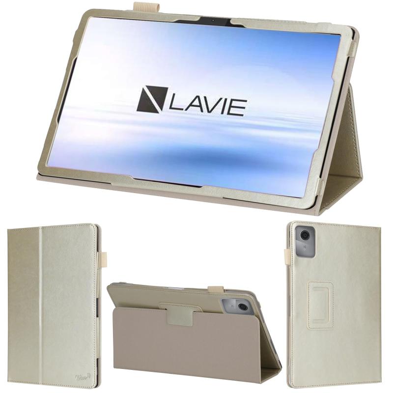 wisers LAVIE Tab T11 タブレットケース 11インチ 対応 (タッチペン/保護フィルム 付き/スタンドタイプ) PC-1155HAS T1155/HAS PC-TAB11F01 TAB11/F01 タブレットカバー 2024 新型