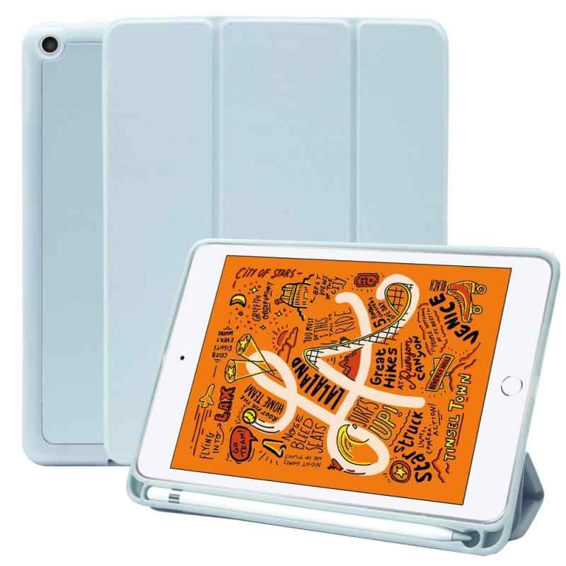 MS factory iPad mini ケース Apple Pencil 収納 耐衝撃 スマートカバー ソフト TPU オートスリープ ペンシルホルダー 全11色 for iPad mini5