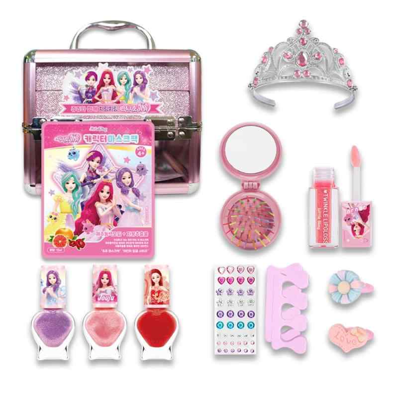 リトルブリング ピンクメイクアップボックス Secret Jouju キッズコスメ 4才以上 子供用 女の子 プリンセス おもちゃ メイクセット 誕生日 クリスマスプレゼント韓国のアニメ「シークレットジュジュ」に登場するプリンセスが描かれたパッケージで、プリンセスが大好きなお子さまにおすすめです。