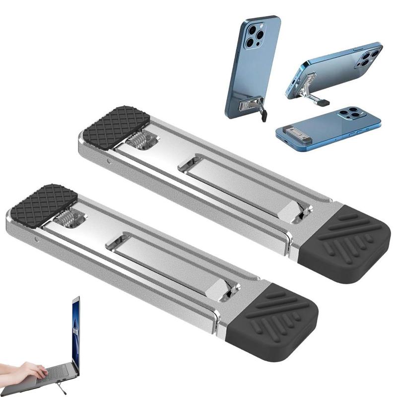 ノートパソコン スタンド 冷却パッド 強力粘着シール 三段階高さ調整 滑り止め 超軽量 超薄 折り畳み式 携帯便利 放熱対策 耐荷重25KG