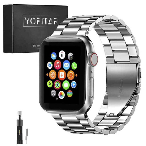 YOFITAR Apple Watch 用バンド ステンレス製 H0324… YOFITAR Apple Watch 用バンド ステンレス製 H0324…