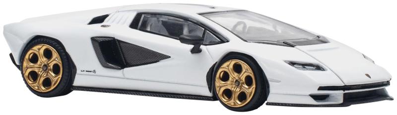 POP RACE 1/64 ランボルギーニ カウンタック LPI 800-4 BIANCO SIDERALE 完成品