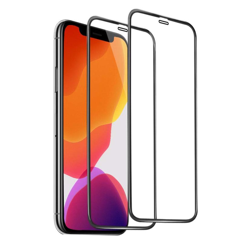 【2枚入】iPhone 11 / XR 用 ガラスフィルム 旭硝子製素材 全面保護 硬度9H キズ防止 アイフォン 11 XR 耐衝撃 高透過率 強化 ガラス 液晶保護 フィルム
