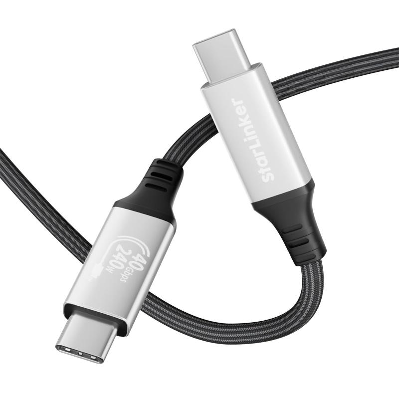 StarLinker USB4ケーブルは、Thunderbolt 4, 8K HDディスプレイ、40 gbpsデータ てんそー 転送 、USB C—USB C ケーブル、Type-C ップトップ、ハブ、ドッキング、その た 他 100Wに たいおー 対応