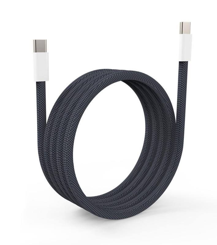 Aioum 240W USB-C & USB-C充電ケーブル急速充電typeCナイロン編みケーブル(2.0M)