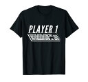 プレイヤー1個 ゲーマーキーボード Warrior PC ゲーマー ゲームカップル Tシャツ