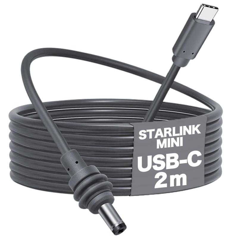 Starlink Mini 専用 USB-C 延長ケーブル 高い防水性で抜けにくいプラグ