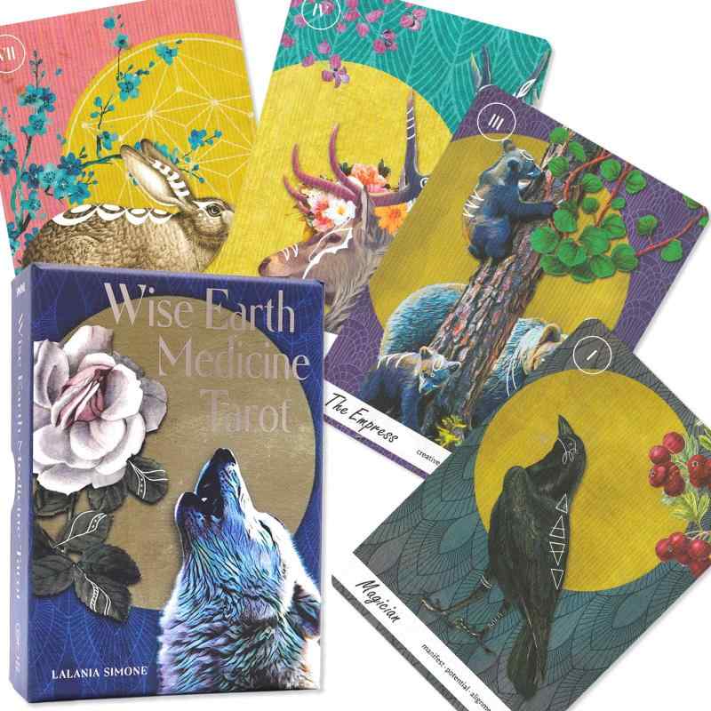 Tarot Card - ワイズ・アース・メディスン タロット Wise Earth Medicine Tarot タロット占い方 日本語解説書付き FLATLAND 正規品 タロットカード 78枚