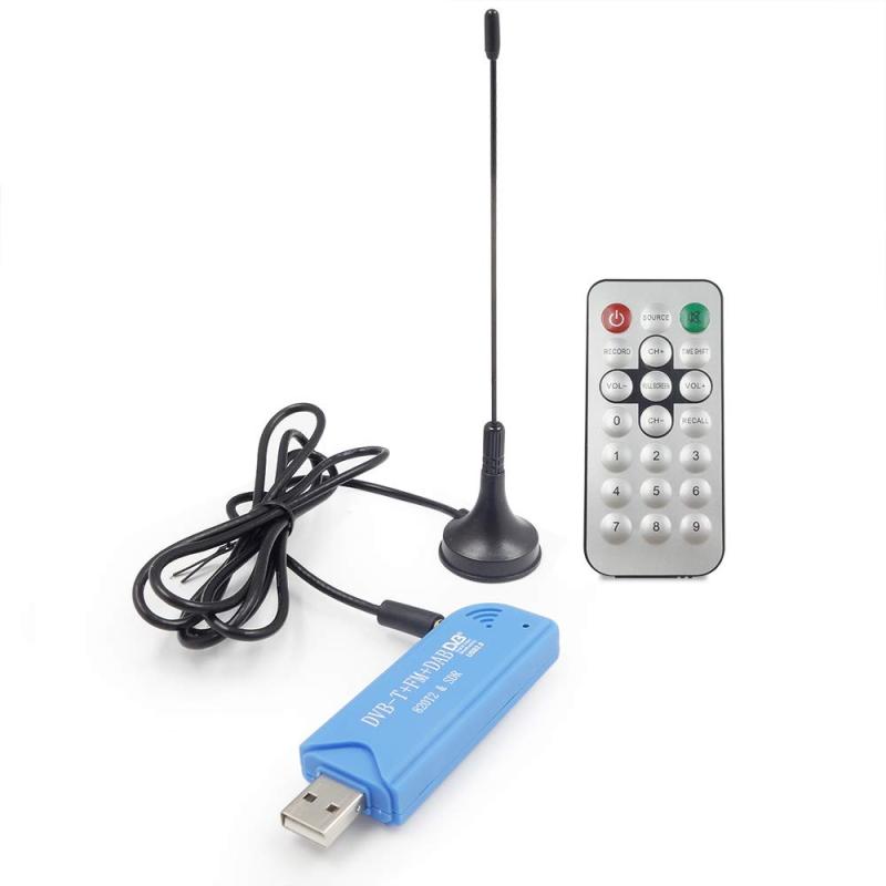 DVB-T+FM+DAB HDTV チューナードングル＋アンテナセット USB2.0接続 DVB-T受信機 820T2&amp;SDR TV/ラジオチューナー Windows対応 DVB-Tチューナー FMTUSB2TV