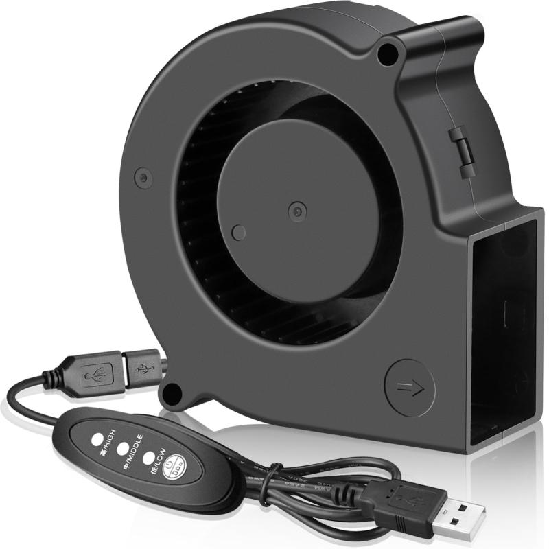 GDSTIME 5V USBブロワー DCブラシレス冷却ファン 75mm 60mm 50mm 97mm 120mm