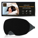 Samadhaan 睡眠用コットンスリープマスク-プレミアム、ソフト、快適なナイトアイマスク|旅行用目隠し|ノーズワイヤーと調節可能なゴムバンド付き100%ブラックアウトマスク|女性男性に最適-