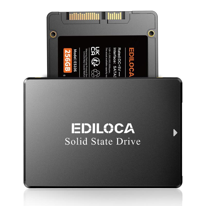EDILOCA ES106 SSD 2.5インチ 7mm SATA3 6Gb/s 3D NAND採用 内蔵型SSD
