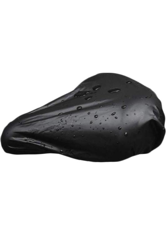 wumio サドルカバー 一般自転車用 黒 厚手 サドル 補修 破れ 劣化 目隠し 雨よけ 防水 ママチャリ 電動自転車 自転車 シンプル 伸縮 レインカバー サドル カバー