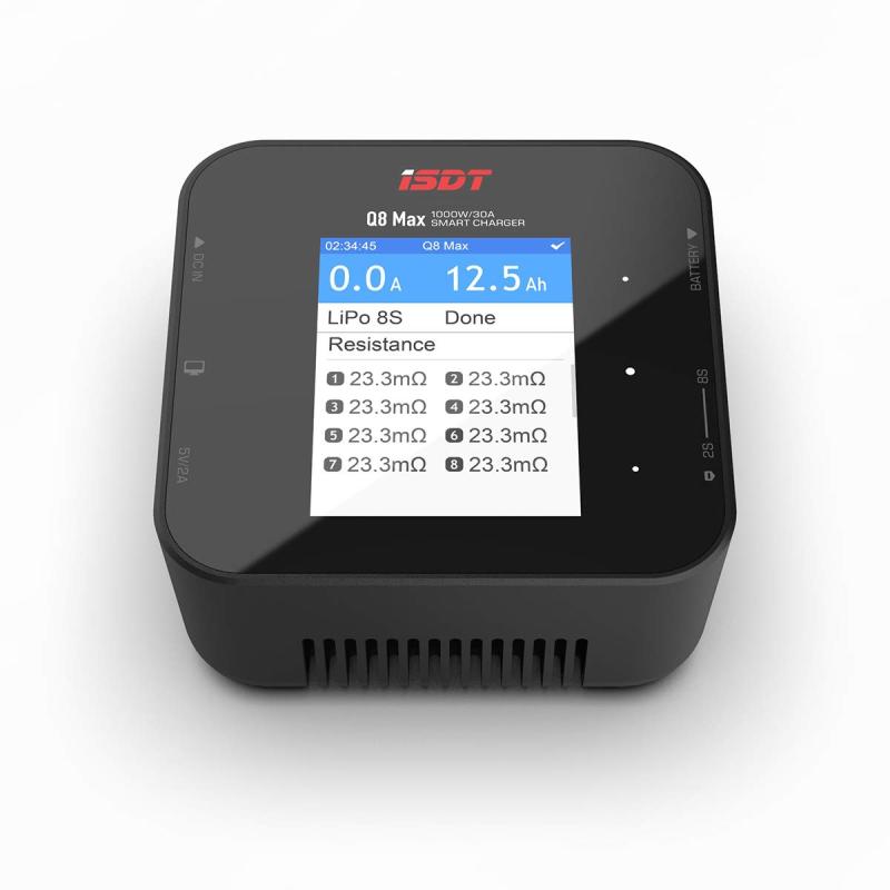 ISDT Q 8 MAX Lipoバッテリバランシング充電器放電器DCデュアルチャネル30 A 1000 W RC 2-8 S
