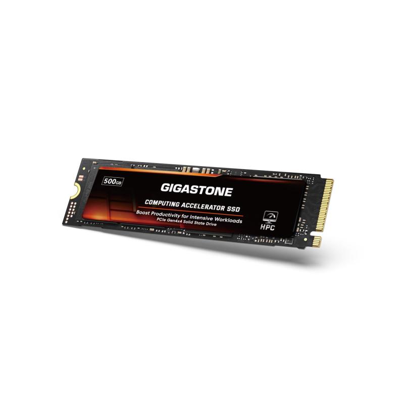 GIGASTONE HPC Computing M.2 SSD 500GB PCIe 4.0 NVMe SSD ホストメモリバッファキャッシュ加速速度 コーディング ビッグデータ集約型ワークロード、5000MB/s 内蔵ソリッドステートドライブ SLCキ