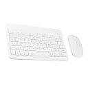 ワイヤレスキーボードとマウスウルトラスリムコンボ、ラップトップPC用防水2.4GサイレントコンパクトUSBマウスと10インチキーボードセット