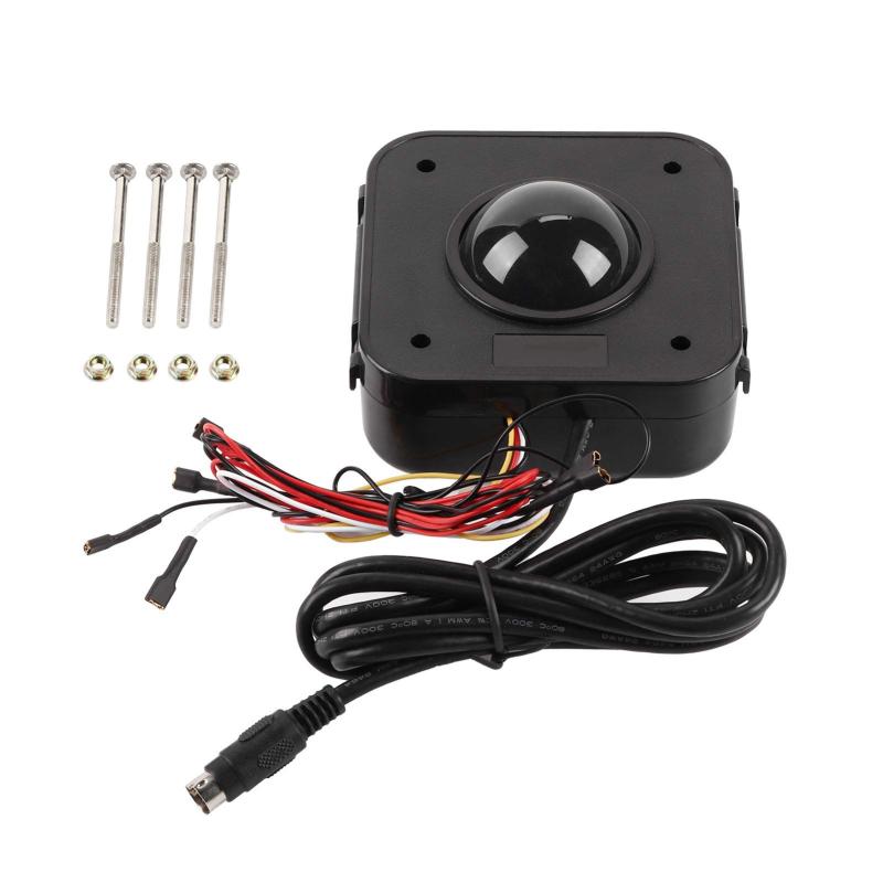 トラックボール + 照らされた 4.5cm ラウンド LED トラックボール PS/2 ジャージ用 PCB コネクタ