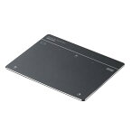 サンワダイレクト トラックパッド Bluetooth/有線 2WAY 振動機能 充電式 薄型 高精度 ジェスチャー操作 Windows専用 タッチパッド マウス ワイヤレス ガンメタリック 400-MABTY201GM