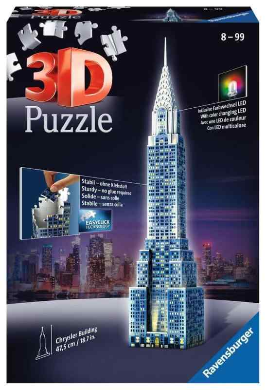 Ravensburger（ラベンスバーガー） 立体パズル 3Dパズル クライスラービル ナイトエディション 216ピー..
