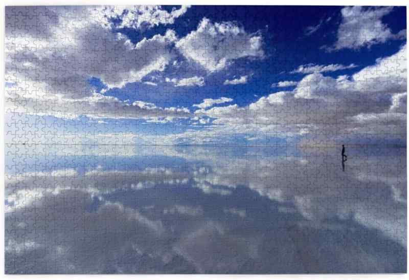 Zateem ジグソーパズル 1000ピース 人気 天空の鏡ウユニ塩湖-ボリビア パズル 木製パズルース じぐそーぱずる じぐそーパズル 壁掛け壁画 ウォールアート パズル装飾画 インテリア 部屋の飾