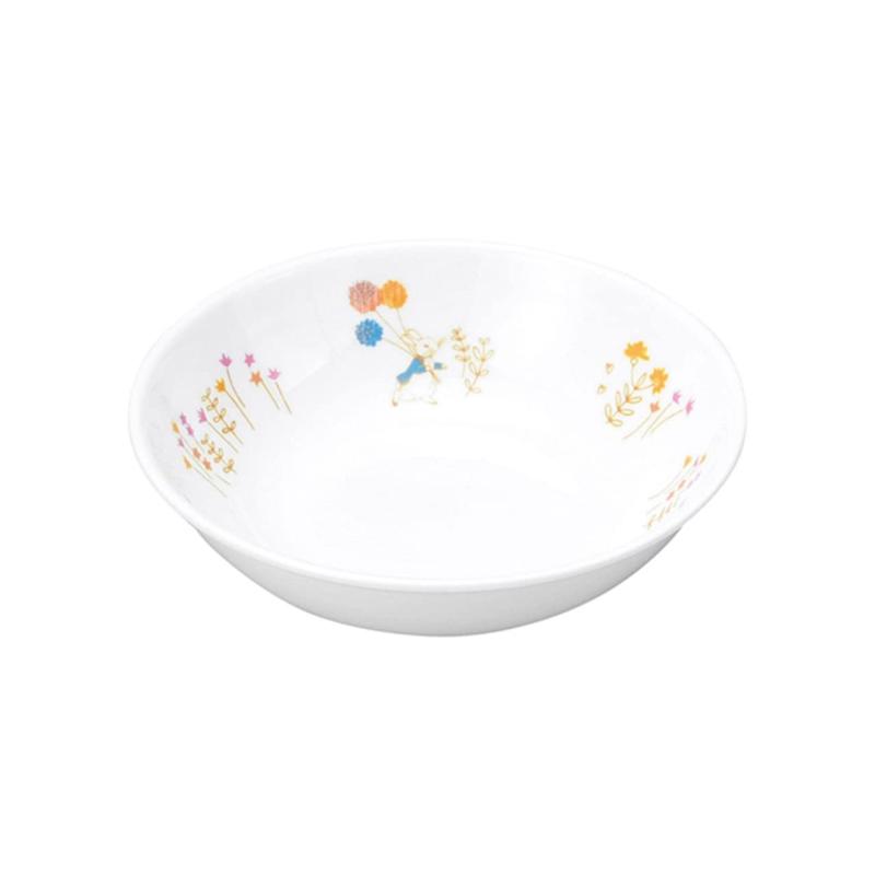 割れにくい高強度磁器 深小皿 220ml 口径12.5×高さ3.5cm ピーターラビット おかず用にも取り皿にも便利 保育園で使われている 手づかみ食べにもちょうど良い 美濃焼 日本製 エンヴェールヘル