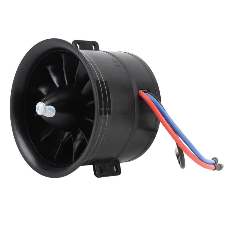 80mm 12ブレードダクトファン、3000W 6Sブラシレスモーターと2000kVの最大スラスト3.43kgのRCジェットエアプレーン、RCモデル航空機アクセサリー、RC交換部品を備えたEDFダクトファン（楽天・ロックオンショップ）