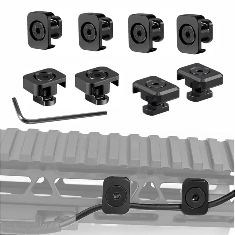 APLUSGEAR WireGuide M-LOK対応 8枚セット ABSプラスチック製 テールラインガイド for M300 M600 PEQ-15 DBAL-A2