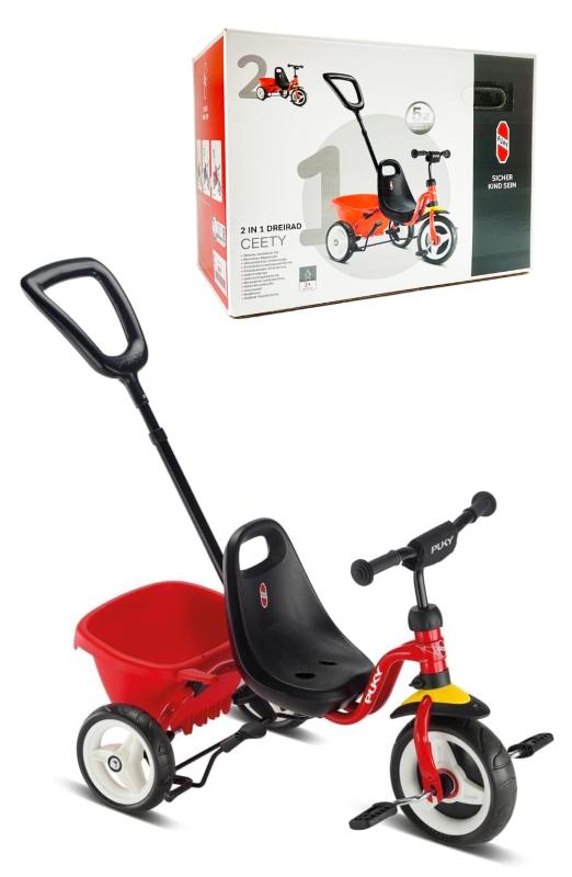 Kick - 【世界基準の安全性×皇室ご愛用】PUKY 三輪車 クリスマス 誕生日 プレゼント 【3年×正規】子供 手押し棒付き 2歳 3歳 4歳 三輪 さんりん自転車 三輪自転車 幼児 赤ちゃん ベビー