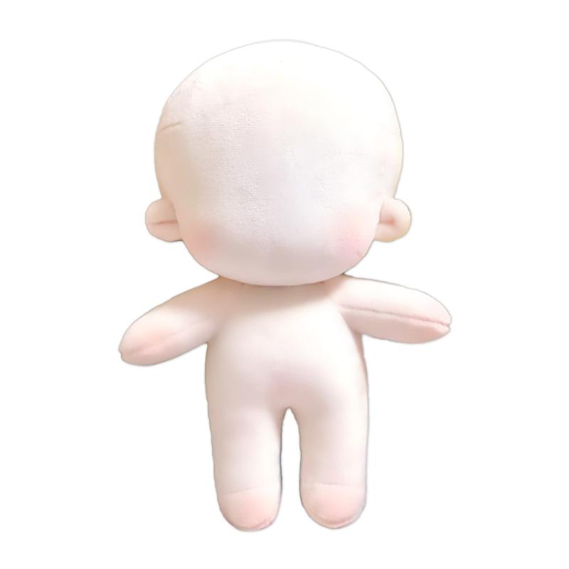 HAMILO 人形ボディ 刺繡なし ぬいぐるみ ボディ 素体 着せ替え 全長約15cm約15cmの人形ボディ：全長約15cmの刺繍なしの人形ボディです。赤ちゃんから小さなお子さんくらいのボディタイプを表現しており、フェイスやヘアメイクを表現したり、洋服などを着せ替えたりすることで世界に一つだけのオリジナルの人形作りが楽しめます。表現にこだわりたい方にも：こちらの人形ボディは、2頭身のデザインで、ボディ部分と手足がスリムで頭部が大きめの通常タイプとなっています。ヘアスタイルなどの表現にこだわりたい方にもおすすめです。優しい手触りが魅力的：PP綿を採用してつくられた人形ボディで、頭部からつま先、耳までこだわってつくられています。柔らかい手触りと2頭身の可愛らしいフォルムが魅力の逸品です。着せ替えドールなどの制作に：こちらの人形ボディは衣装などを含まないタイプなので、手芸などの方法で自由にアレンジすることができます。衣装やヘアスタイルを自由に変えられるので、着せ替えドールなどの制作にも適しています。全長：約15cm　素材：PP綿　モニターの環境等により、色の見え方に若干差が生じる場合がございます。