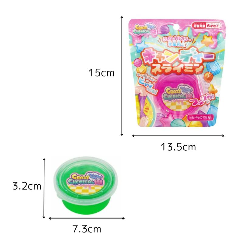 スライミン きらきらラメチップ入り ぷにぷに感触 6色セット rockon1-10237386 ロックオンショップ サンプル画像3