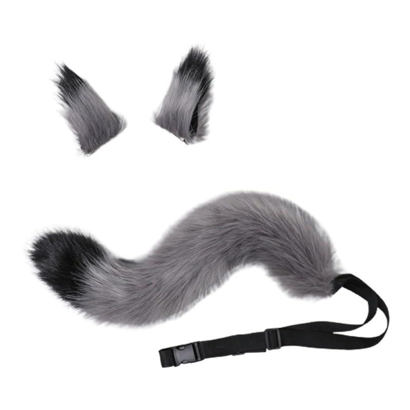Haverain 2点セット きつね耳ヘアピン 尻尾 猫耳ヘアピン キツネ耳 猫耳 獣耳 狐耳 もふもふ耳 髪飾り ふわふわ 萌え コスプレ小物 ハロウィン 仮装 コスチューム パーティー 文化祭 イベント rockon1-10337176 ロックオンショップ サンプル画像2