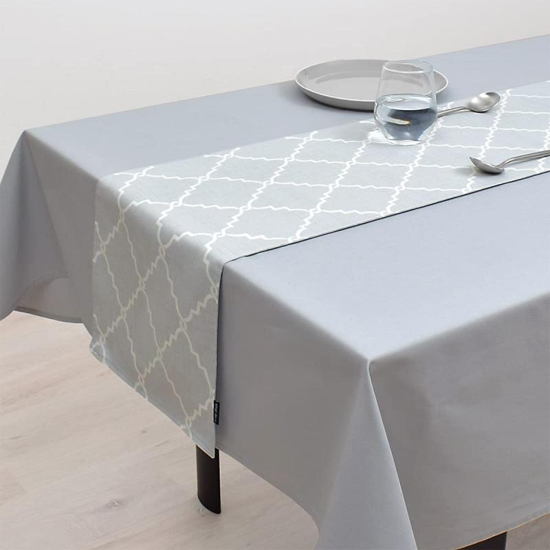 スタイルデコール(STYLE Decor) テーブルランナー・テーブルセンター (30cm×100cm) リバーシブルタイプ 綿100% モロッコパターン W2601300 グレーサイズ:　タテ：約100cm／ヨコ：約30cm 商品によってサイズに多少の誤差がございます。予めご了承ください。素材: 綿100%お客様のモニター設定やPCの機種、室内環境等により、色味に違いが発生してしまう場合もございます。商品は写真と異なる場合や同等品へ仕様変更する場合がございます。予めご了承ください。
