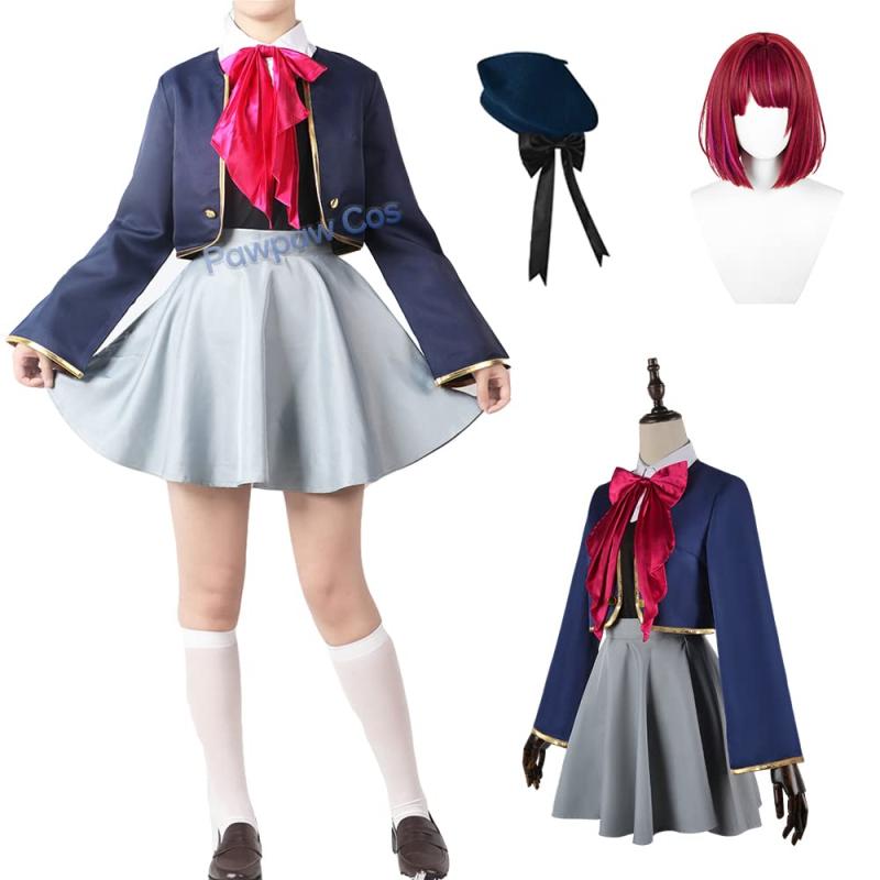 [Pawpaw] 星野 コスプレ衣装 【ウイッグ付き 】 星野 アクア ルビー 有馬かな コスプレ ハロウィン 変装 仮装 文化祭 誕生日 舞台装