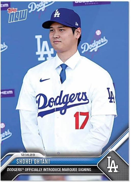 Topps now OS-23 大谷翔平 ドジャース 入団会見記念カード