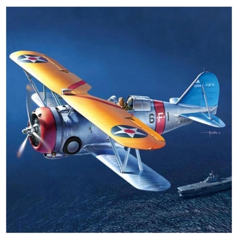 アカデミー(Academy) 1/48 F3F-2 フライングバレル VF-6 ファイティングシックス プラモデル 12326組み立て塗装が必要なプラモデル。別途、接着剤や工具、塗料等が必要。1/48スケール未塗装プラスチック組み立てキット完成時サイズ:全長147mm、全幅203mm空中線やエンジンのパイピング等はエッチングで再現アメリカ海軍飛行隊(VF-6他)デカールが5種類付属アカデミー・ACADEMY (韓国)輸入プラモデル