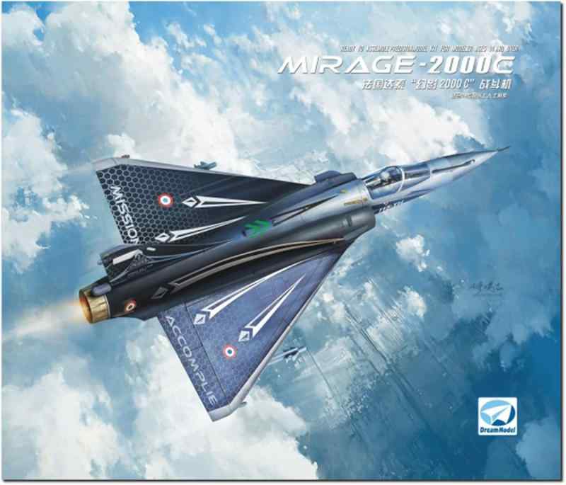 ドリームモデル 1/72 ダッソー ミラージュ2000C プラモデル DMO720025 (飛行機)組み立て塗装が必要なプラモデル。別途、接着剤や工具、塗料等が必要。1/72スケール未塗装プラスチック組み立てキットR.550 マジックとMICAミサイル、増槽が各2個エッチングパーツ、塗装マスクシール付属と3種類(フランス×2、ギリシア×1)デカール付属新規3Dプリンター製のマトラ・シュペル530D中距離空対空ミサイルとランチャー 各2とレジン製の胴体下増槽付属