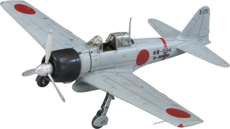 ファインモールド(FineMolds) 1/72 航空機シリーズ 帝国海軍 零式艦上戦闘機三二型 プラモデル FR04 (飛行機)組み立て塗装が必要なプラモデル。別途、接着剤や工具、塗料等が必要。1/72スケール未塗装プラスチック組み立てキット胴体・翼・エンジン・プロペラをグレー、カウリング・脚部をブラック、機体内部は黄緑と3色に色分け成形マーキングはガダルカナル/ニューギニアにて活躍し撃墜数30機を数えるエース「伊藤清」の乗機と、空母瑞鶴飛行隊所属機ほか「ヒゲの羽切」とよばれた「羽切松雄」の機体のデカールを封入