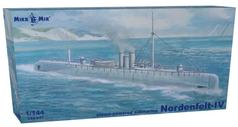 ミクロミル 1/144 ノルデンフェルト-IV 蒸気推進潜水艦 プラモデル MKR144-041 (潜水艦)