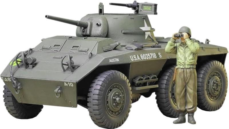 タミヤ 1/35 ミリタリーミニチュアシリーズ No.228 アメリカ軍 アメリカ軽装甲車 M8グレイハウンド プラモデル 35228