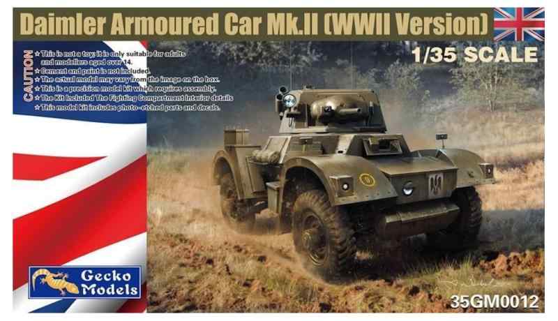 ゲッコーモデル 1/35 イギリス軍 ダイムラー装甲車 Mk.2 プラモデル GEC35GM0012 成型色