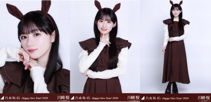乃木坂46 生写真 干支 午 3種コンプ 川崎桜
