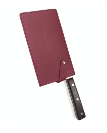 包丁ケース PUレザー調収納カバー 21cm x 11.5cm ボタン留め ブラック kba14 rockon1-10293469 ロックオンショップ サンプル画像2