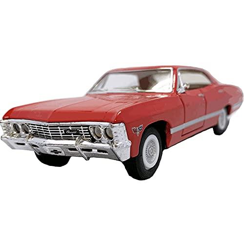 KiNSMART 1/43 1967 シボレーインパラ プルバックミニカー (赤)後ろに引っ張れば走るプルバックカー材質：ダイキャスト、プラスティック樹脂この玩具は7歳以上を対象サイズ：約12.5x4.5x3.5cmパッケージなし商品