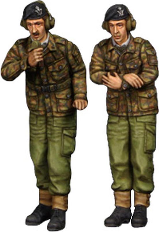 ヴァルキリーミニチュア(Valkyrie Miniature) 1/35 イギリス ライン軍団 (BAOR) 戦車兵セット ドイツ駐留 1960-1970年代 2体・バスト1体入 レジンキット VM35014