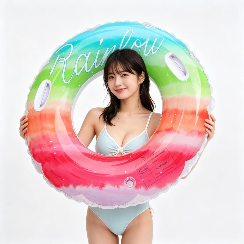浮き輪 うきわ 大人用 子供用 O型 フロート とりどり おしゃれ 厚手 安全 取って付き 水遊び スイムリング お風呂 スイミング 男女兼用 90/100cm【カラフルデザイン】カラフルでおしゃれなデザインの浮き輪です。修理シートと可愛いステッカーが付属し、すぐに使用できます。【高品質な素材】優しい高品質 PVC 素材を使用。肌にも優しく、耐久性に優れて長持ちします。万が一の時に役立つ修理シートと、可愛いステッカーも付属しているのでとても便利です。【使いやすいサイズ】90cm・100cm の 2 サイズ展開。 90cm：目安体重48～75kg 100cm：目安体重 65～85kg 大人から子供まで幅広くご利用いただける、実用的な O 型フロートです。【軽量で持ち運び便利】軽量なので、持ち運びが簡単です。収納後もコンパクトで、スーツケースやバッグにもスムーズに入れることができます。海辺旅行、プールレジャー、川遊びなど、いつでもどこでもこの浮き輪と一緒に夏の楽しさを満喫できます。【様々なシーンで活躍】屋内・屋外問わず使用でき、プール・海水浴・アウトドア・旅行など、夏の様々なシーンで大活躍。受け取った商品に問題がありましたら、すぐにご連絡ください。
