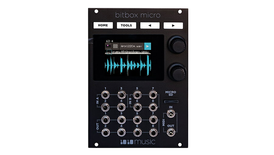 1010MUSIC Bitbox Micro Black Edition - Compact Sampling Module【サンプラーモジュール】